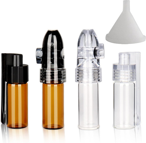 4pcs small glass bottles with - 4pcs,
