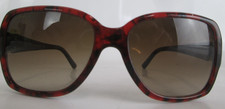 Bvlgari Italy Brown Tortoise Design Women's Sun Glasses With Black Case