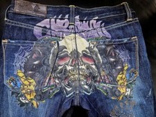 super rare vintage Christian Audigier 'Ed Hardy' Y2K - 2000's Jeans