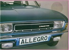 BL Cars Brochure 1978 - Austin Morris Allegro - 1100: 1300: 1500: 1750: Estates