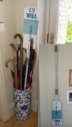 Decorative large wooden - wooden, oar