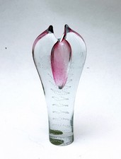 Vintage Pavel Juda for Skrdlovice Czech art glass vase - 1985