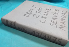 DROTT 2500 CRUZ-CRANE SERVICE SHOP REPAIR WORKSHOP MANUAL