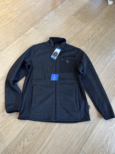 Spyder men top black size - black,
