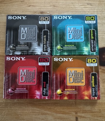 Sony colour mini discs - sony,
