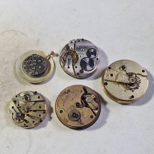 Five antique gents movements - five,