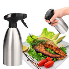 BBQ Dispenser Olive Sprayer Cooking Kitchen Oil Spray Bottle Stainless Steel