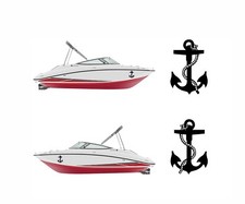 Pair Anchor Decals / Stickers