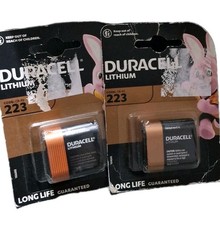2 X Duracell 223 6V Lithium Photo Battery CR223 CR-P2 EL223AP 