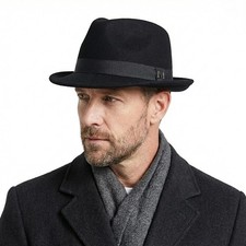 Men's 100% Wool Felt Fedora