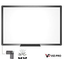 Viz Pro Magnetic Whiteboard Black Aluminium Frame All Sizes Fast Shipping