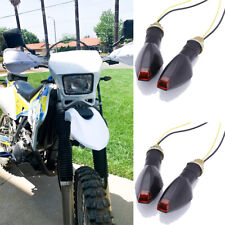4X For Suzuki DR DR-Z 400 650 Motorcycle Smoke Len Turn Signal Indicator Lights