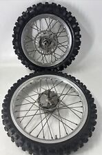 Kawasaki Kx 60 1990 Set Of Wheels Front & Rear Wheel Sprocket Tyres & Hubs Rare