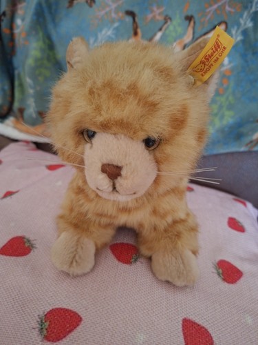 Vintage ginger cat - vintage, toy