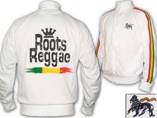 Rasta Jacket with Roots Reggae Print. Jacket with 3 stripes in Rasta Colors.