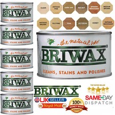 Briwax Original Natural Wax Polish Wood Furniture Cleans Stains All Colours New