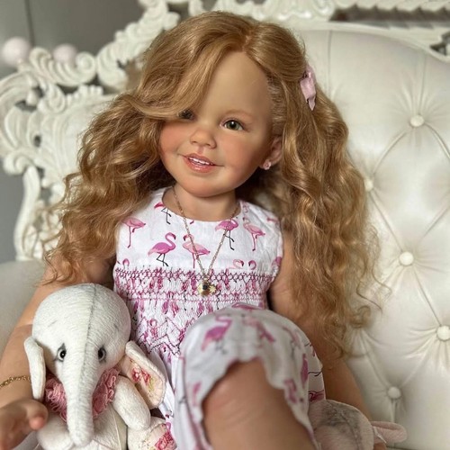Long curly hair toddler - 40'',