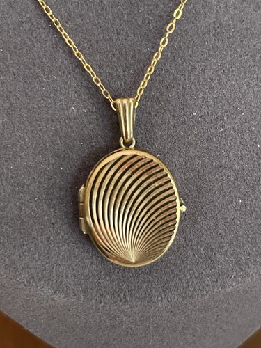 Vintage rolled gold oval - rolled,