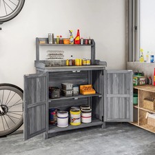Wooden Potting Bench Table