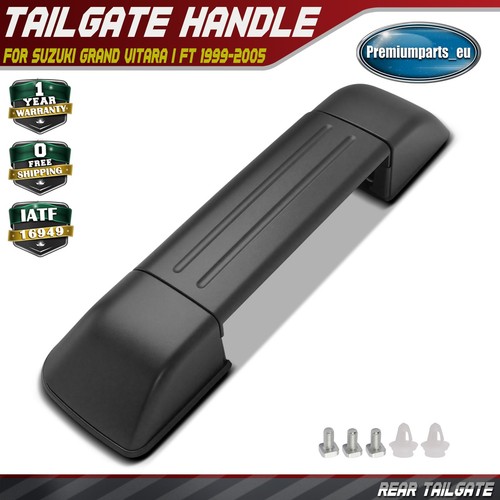 Rear tailgate handle black - rear,