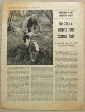 GREEVES 246cc 24TES Scottish Trials Impressions Article Reprint 21 Dec 1961
