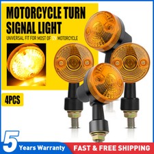 Universal Set of 4pcs Motorcycle Amber LED Signals Turn Light Mini Super Bright