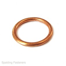 Metric Copper Brake Banjo Bolt Crushable Sealing Washers - Sizes M6 to M27