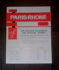 Bulletin Paris Rhone Citroen