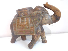 Vintage Large Carved Wood and