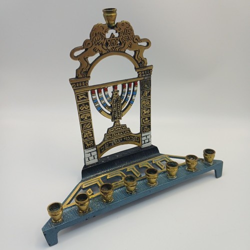 Vintage cast iron hanukkah - vintage,