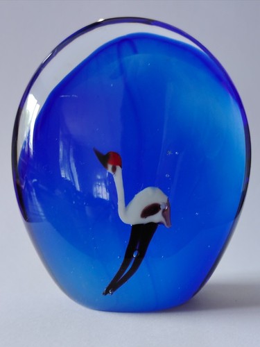 Murano art glass paperweight - murano,