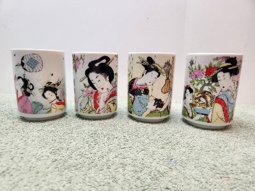 Asahi porcelain geisha girl - geisha,