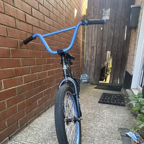 Black blue bmx bike - bmx,