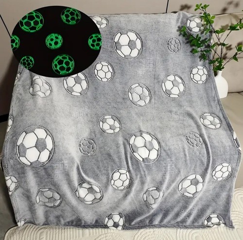 Glow dark football blanket - glow,