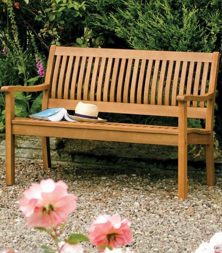 Hardwood garden bench wood - hardwood,