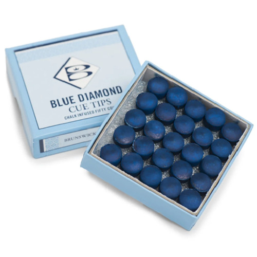 Blue diamond cue tips - blue,