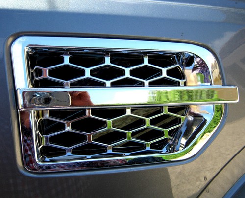 Chrome side wing air intake - air,