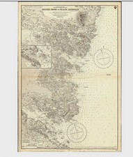 VINTAGE ADMIRALTY CHART