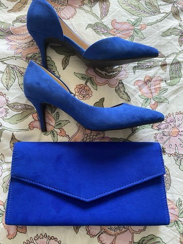 Royal blue faux suede roland - royal,