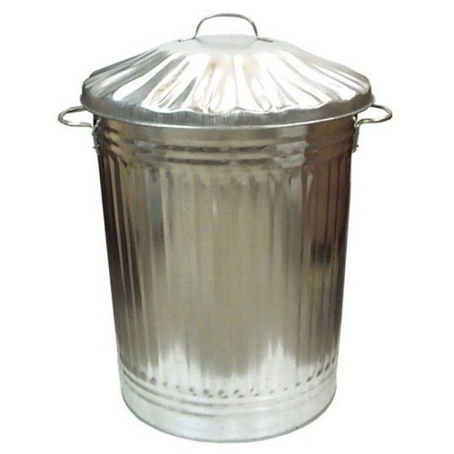 90l liter galvanised metal - 90l, bin