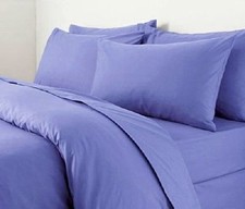Duvet Quilt Cover Plain Dyed Polycotton with Pillowcase Bedding Set in All Sizes