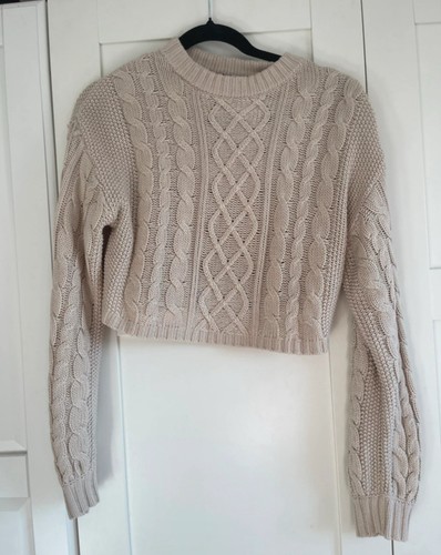 Knitted cropped jumper - cropped,