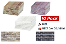 10 Pack 1 meter long Extra Large 3D Brick Wall Panels Wall Cladding Wall Ceiling