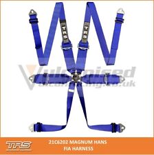 TRS Magnum 6 Point FIA FHR/HANS Harness - Blue  Race Rally Track car