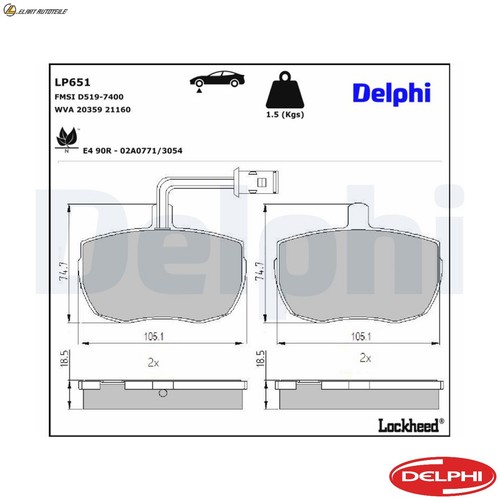 Brake pad set disc - pad,