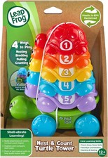 Leap Frog Nest & Count Turtle Tower 4 Ways To Play New In Box Free Shipping