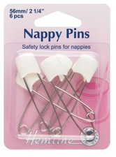 Hemline Baby Nappy Pins 5.5cm