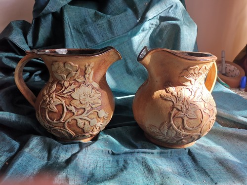 Two quantock pottery jugs - two,