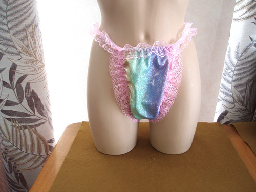 Sissy glossy nylon lycra half - lycra,
