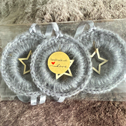 Handmade grey round yarn - handmade,